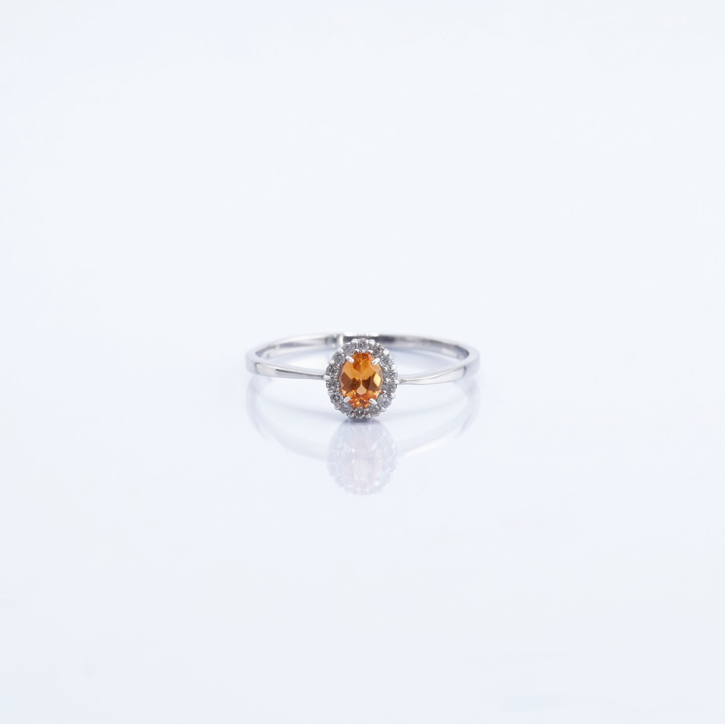 RING - プラチナ900 ジュエリー スペサタイト 色石 リング（R607IR002）
