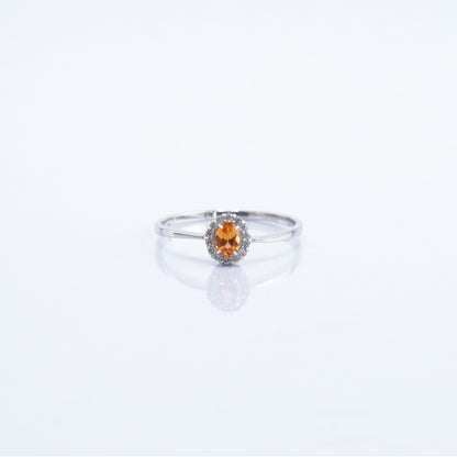 RING - プラチナ900 ジュエリー スペサタイト 色石 リング（R607IR002）