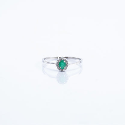 RING - プラチナ900 ジュエリー エメラルド 色石 リング（R607IR003）
